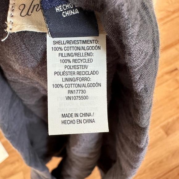 Quilted Black Floral Shawl Jacket OSFM - Picture 7 of 7